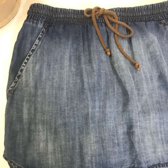 Anthropologie Cloth & Stone | Chambray Skirt - Picture 3 of 7